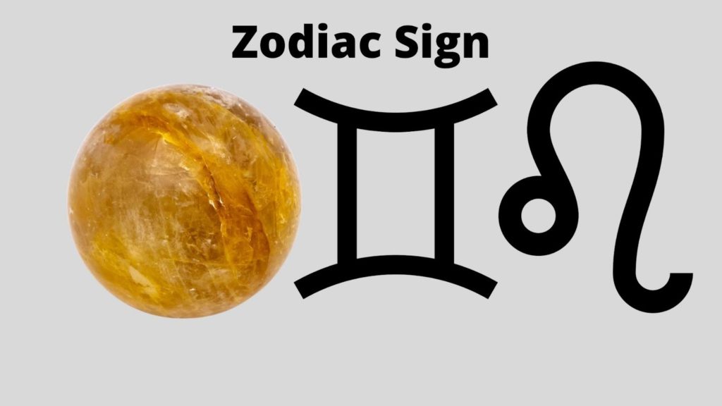 Golden Healer Quartz Zodiac Sign