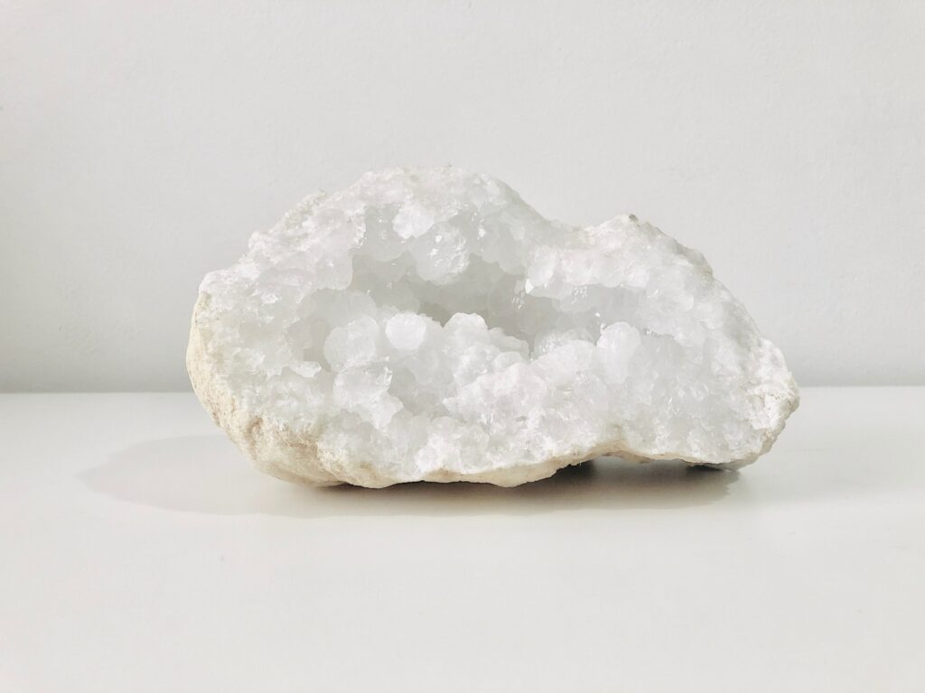 white crystals