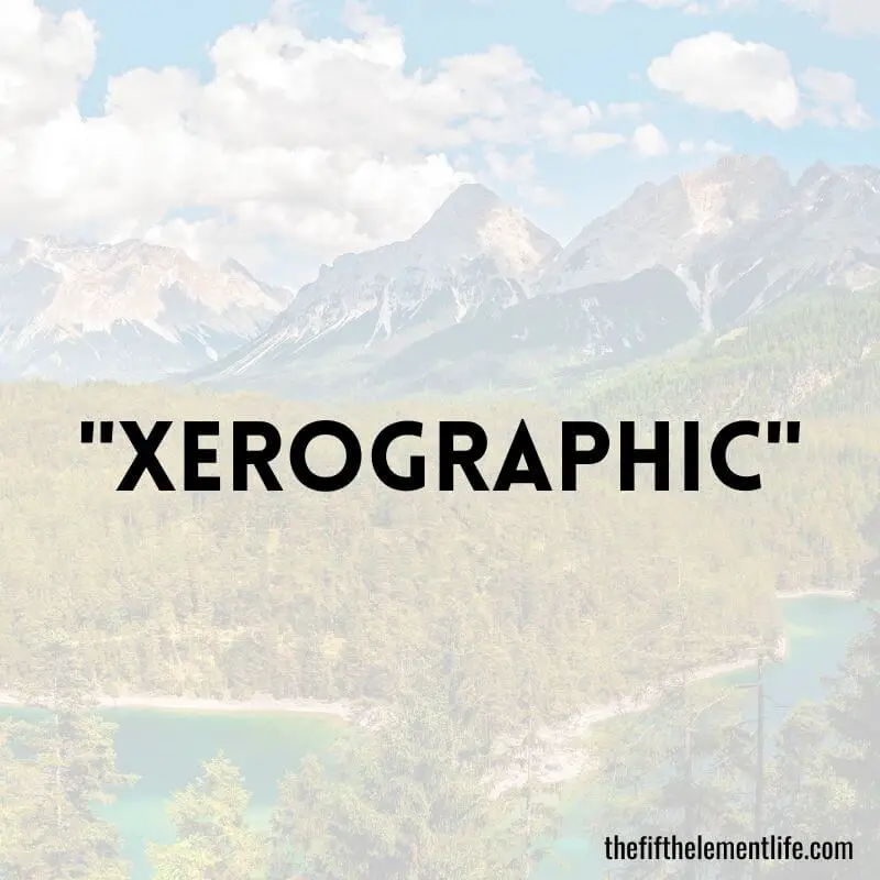 "Xerographic"