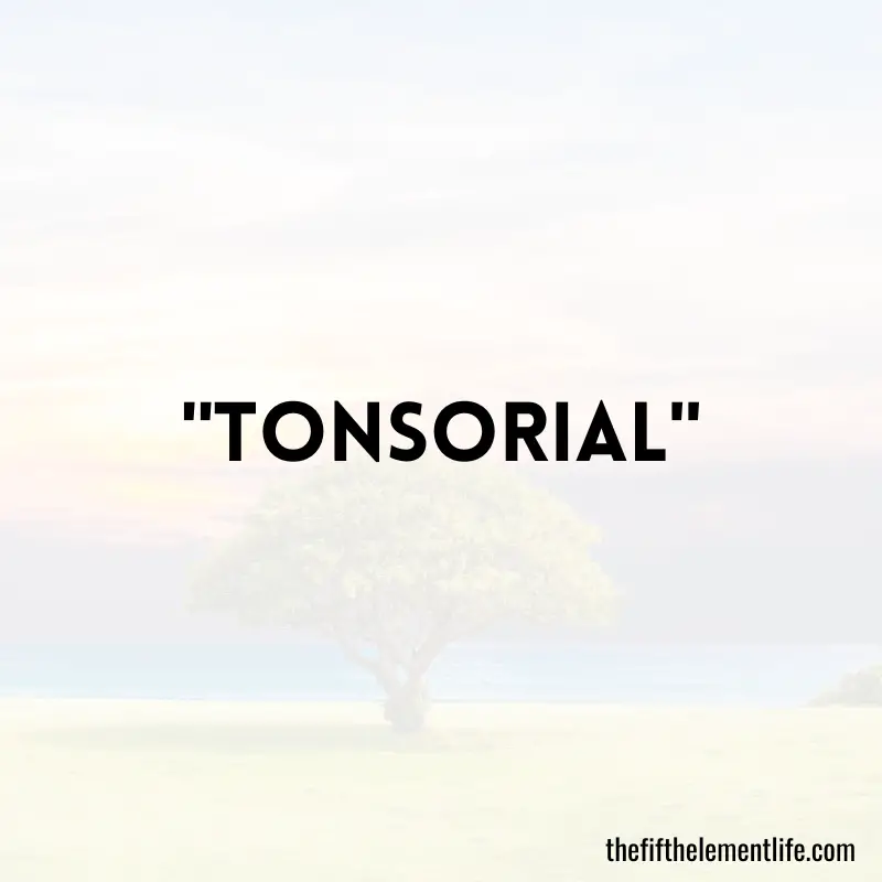 Tonsorial