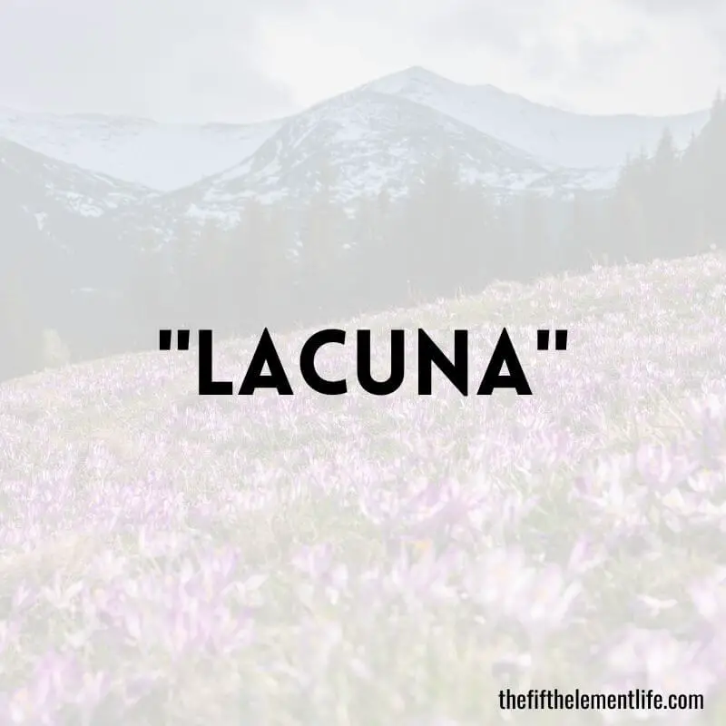 "Lacuna"