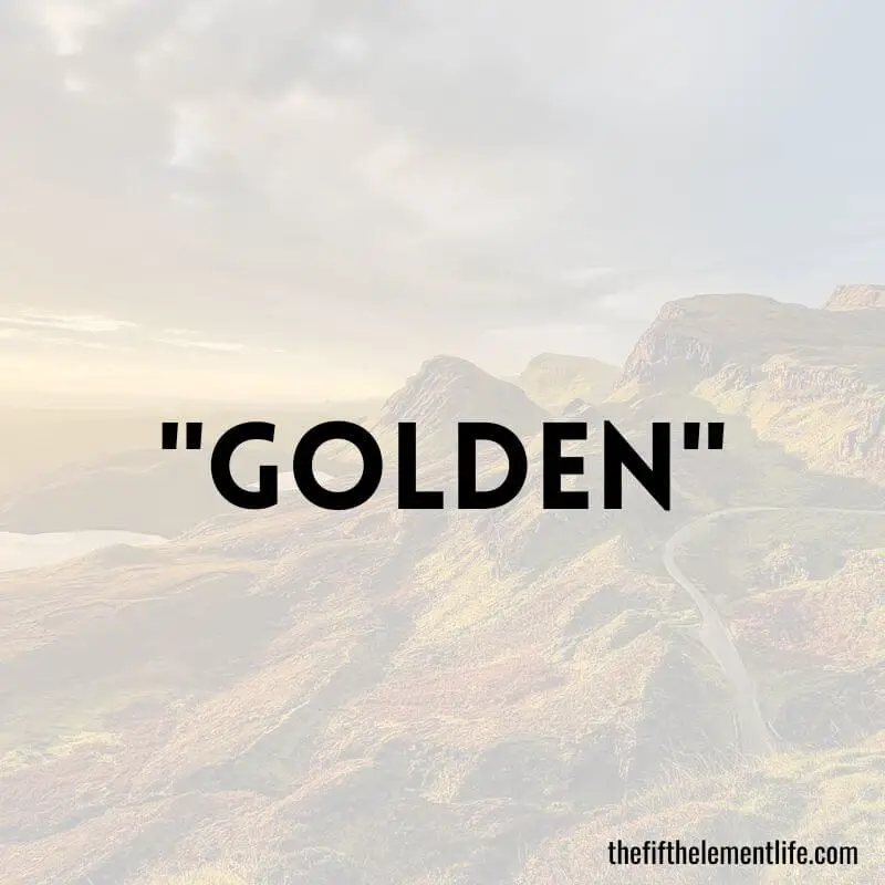 "Golden"- Negative Words That Start With "G"