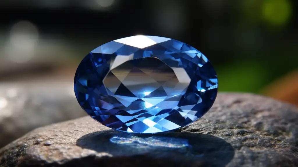 Blue Sapphire crystal