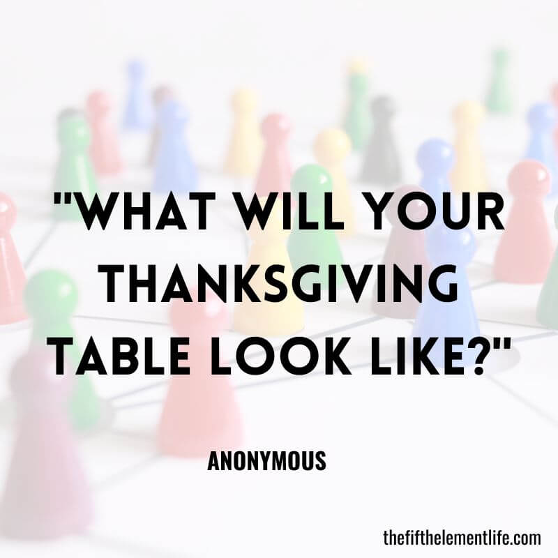 "What will your Thanksgiving table look like?"-Holiday Journal Prompts